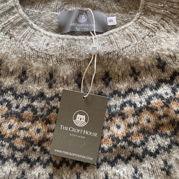 The Croft House Scottish Wool Fair Isle Sweater Size Small - Picture 13 of 15